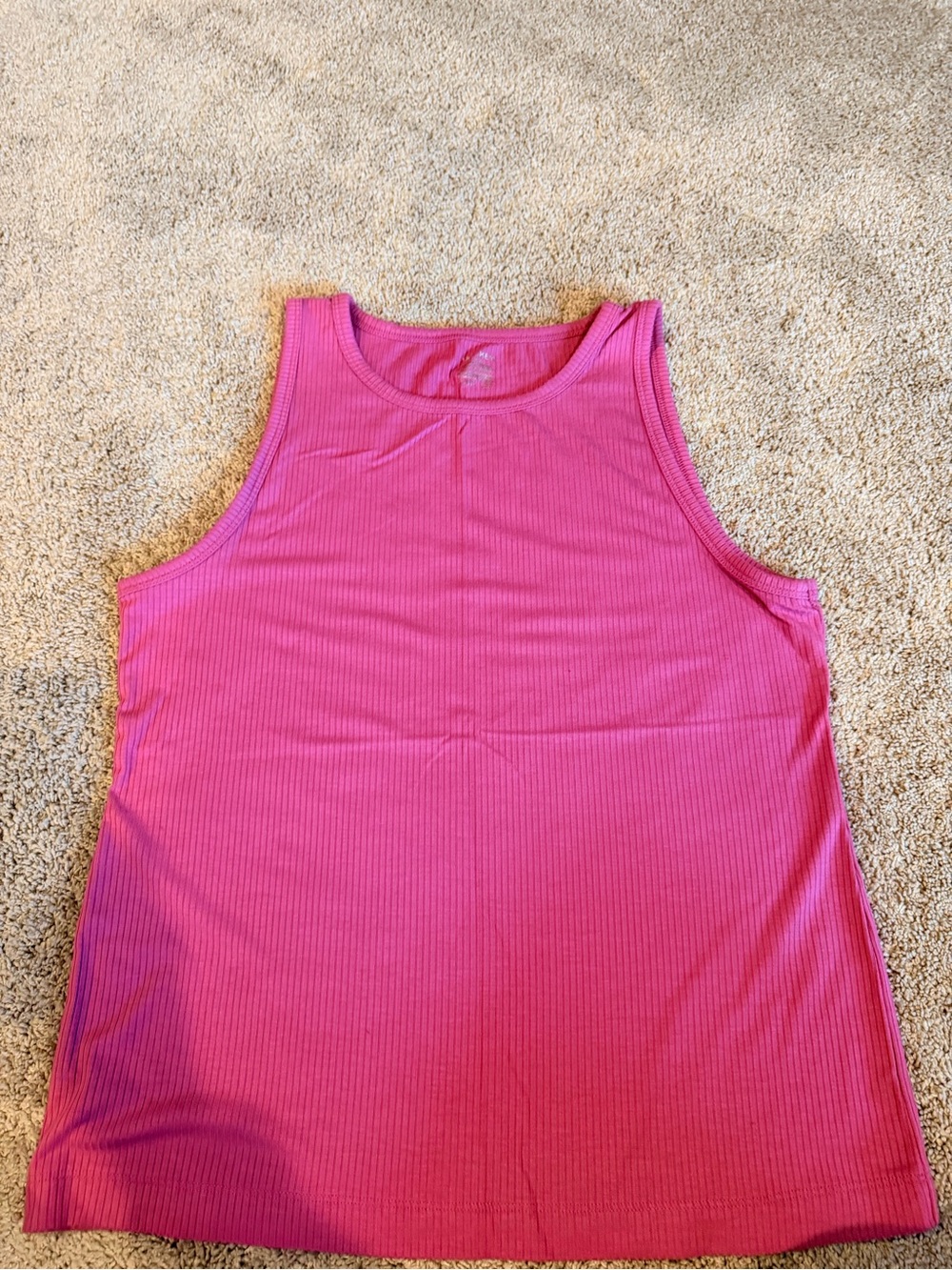 Jockey Ribbed Tank Top - Bright Pink